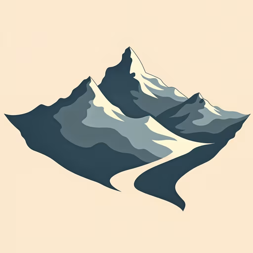 Mountain Peaks Illustration