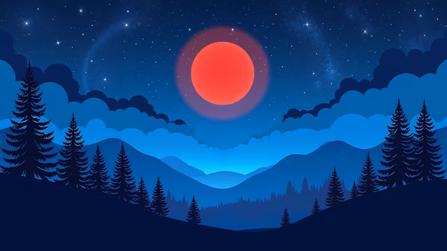 Night Sky Illustration
