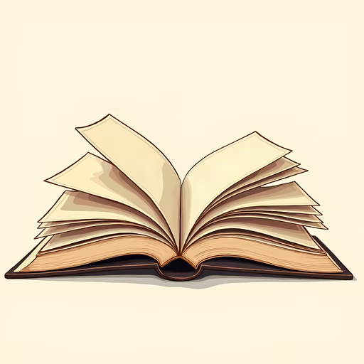 Open Book Illustration
