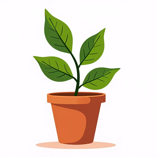 Plant in Pot Illustration