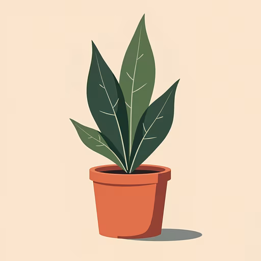 Potted Plant Illustration