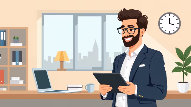 Professional Office Cartoon