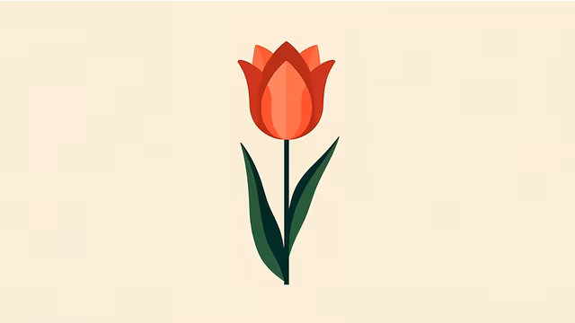 Red Tulip Illustration