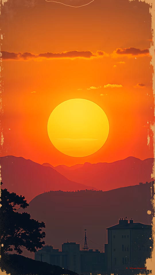 Sunset Illustration