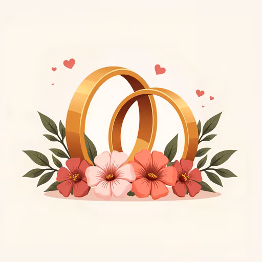 Wedding Rings Illustration