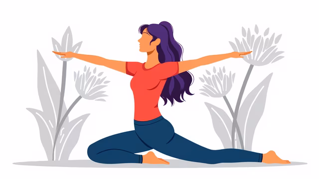 Yoga Pose Illustration