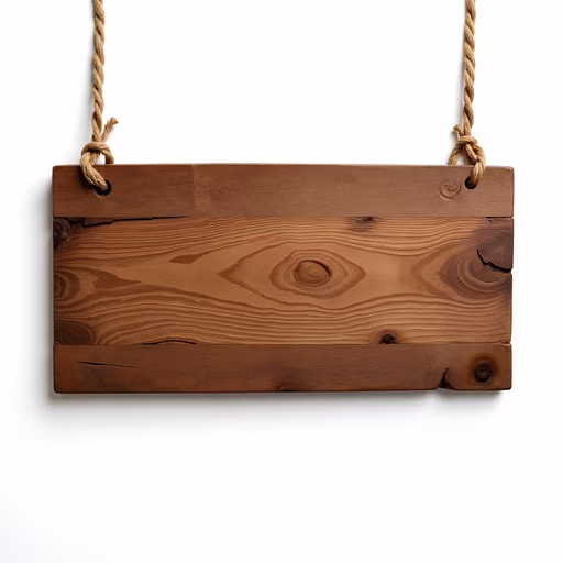 Blank Wooden Sign