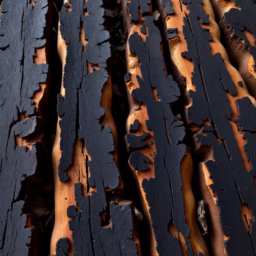 Burnt Tree Bark
