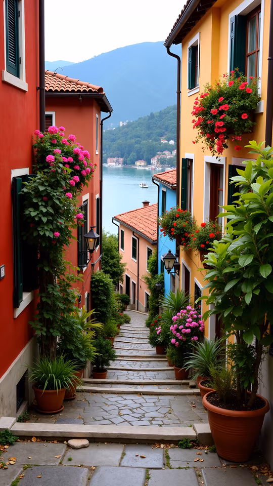 Colorful Mediterranean Village