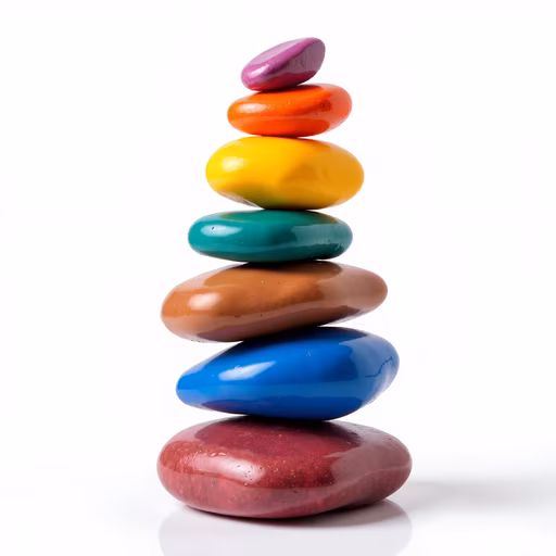 Colorful Stone Stack