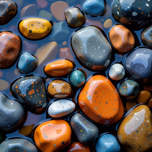 Colorful Stones in Water