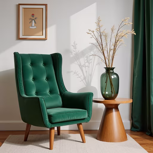 Emerald Chair Illustration