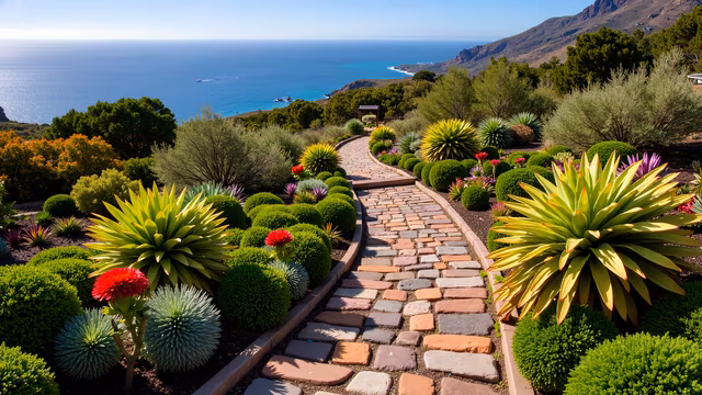 Garden Pathway by the Sea