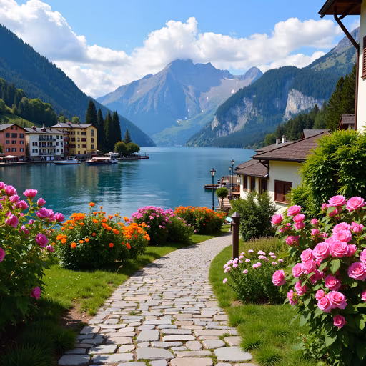Mountain Lake Landscape