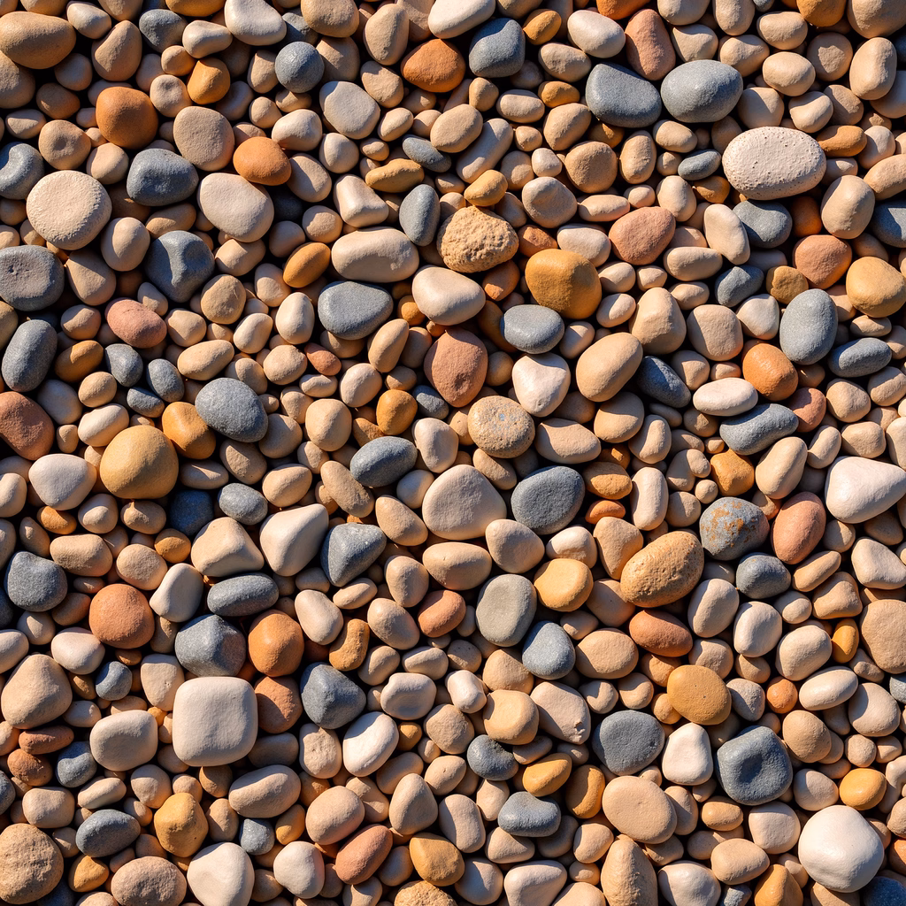Close-up of diverse rocks in earthy tones, highlighting natural textures and colors.
