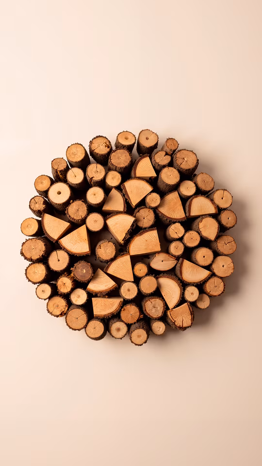 Stacked Wood Slices
