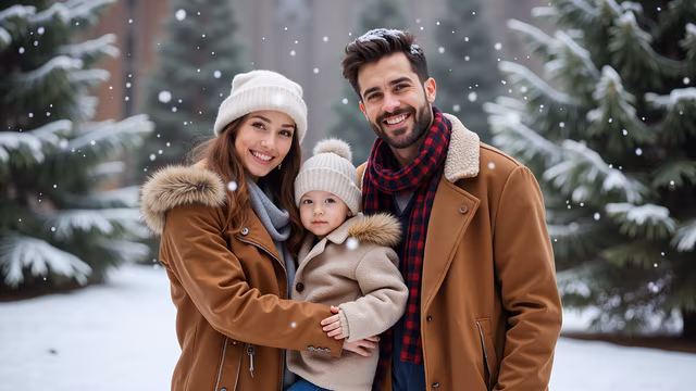 Winter Family Portrait