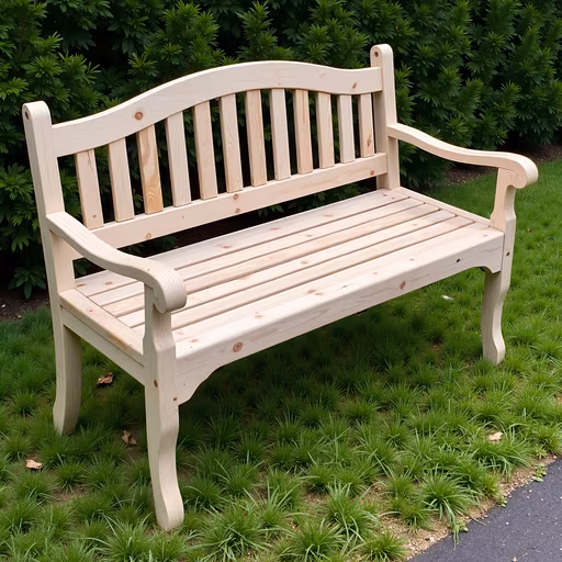 Wooden Bench in Nature