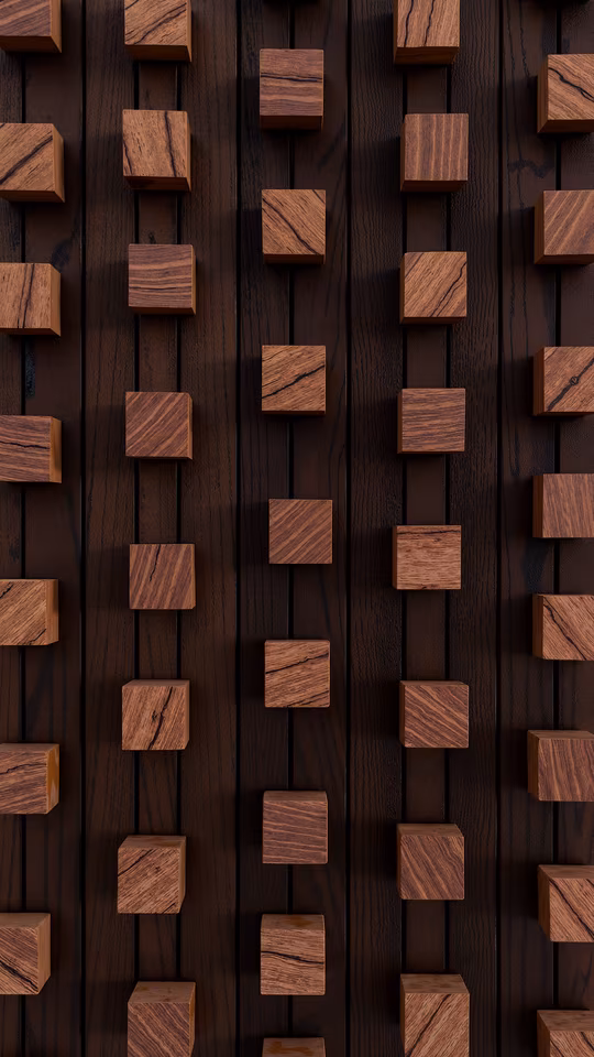 Wooden Blocks Arrangement