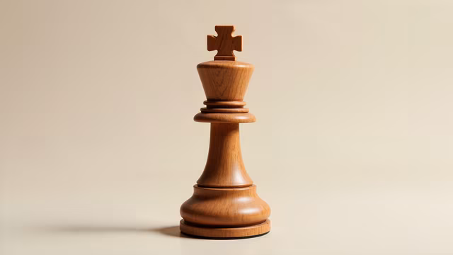 Wooden Chess King