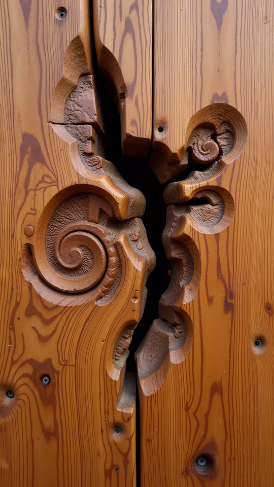 Wooden Door Carving