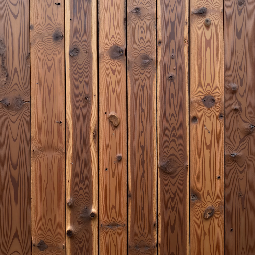 Close-up of wooden planks with detailed grain patterns and warm tones.