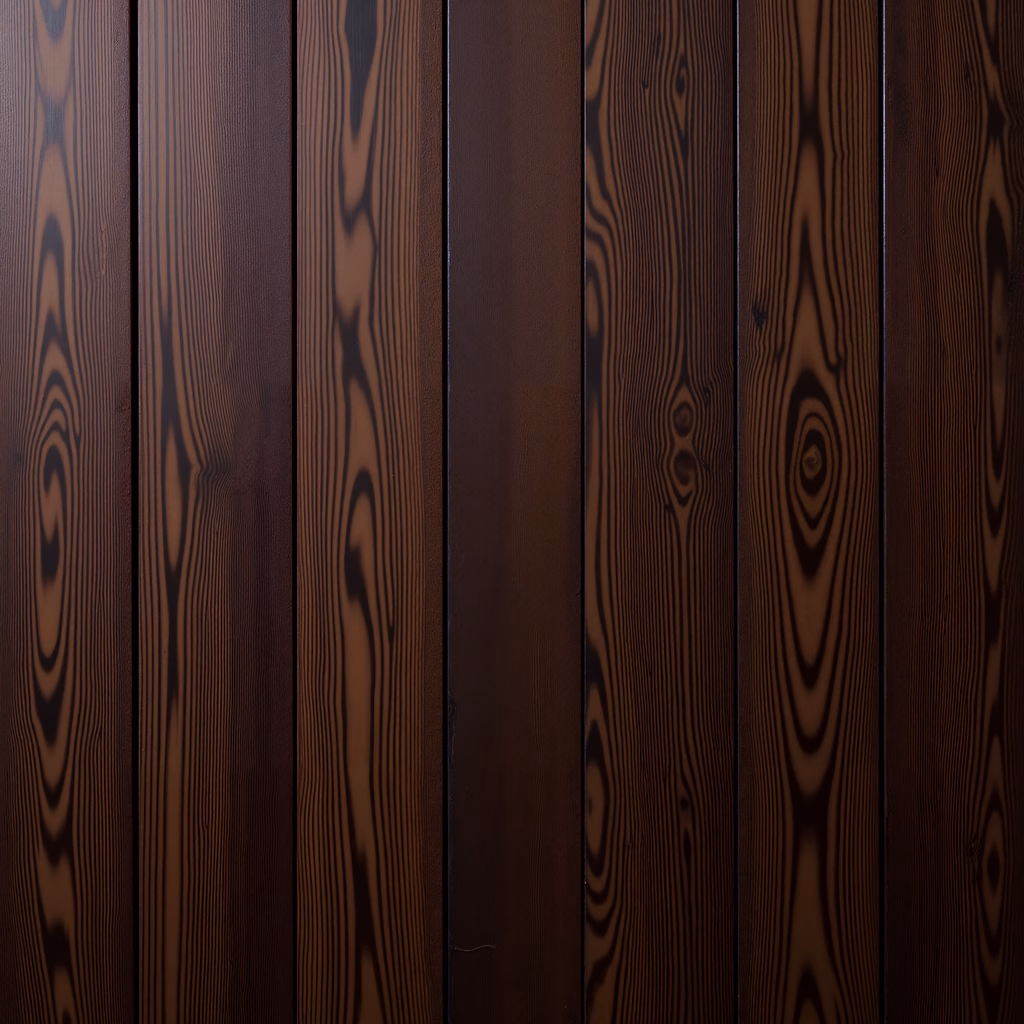 Close-up of wooden planks with intricate grain patterns and warm tones.