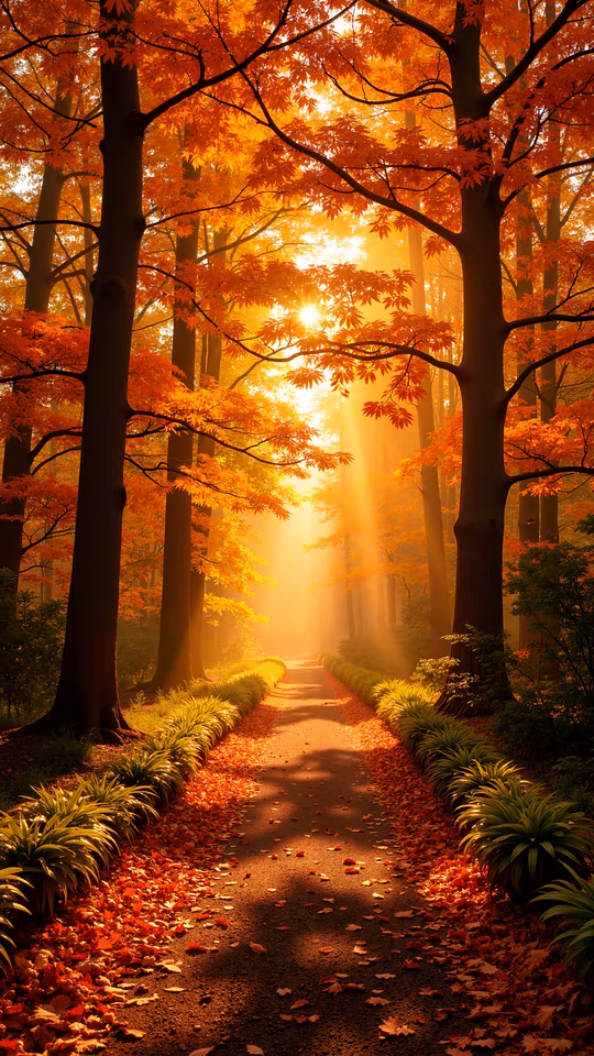 Autumn Pathway Illustration