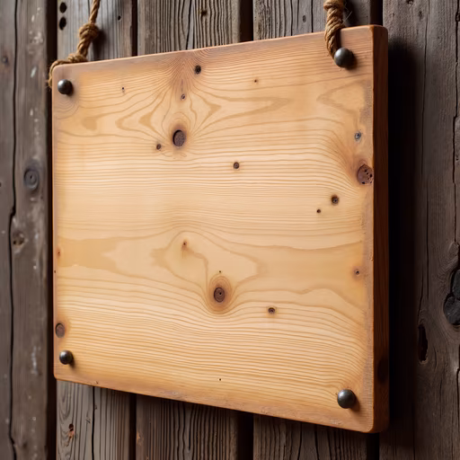 Blank Wooden Plaque