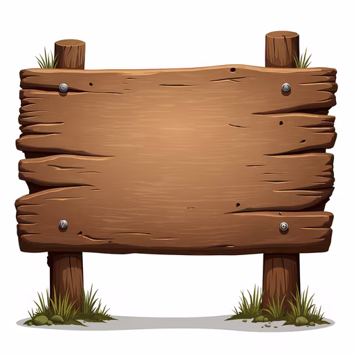 Blank Wooden Sign