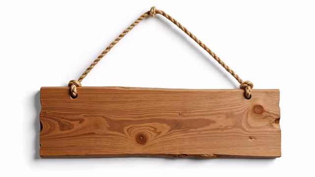 Blank Wooden Sign