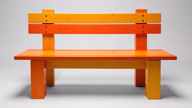 Bright Wooden Bench
