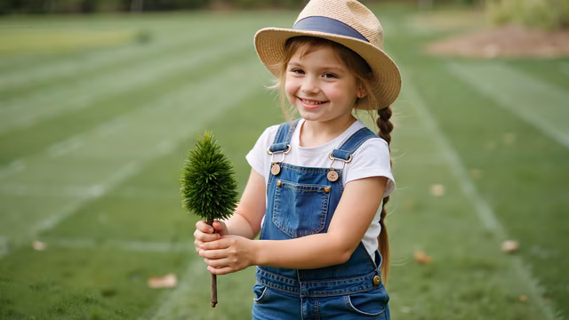 Child with Miniature Tree