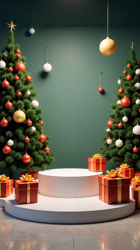 Christmas Scene Illustration