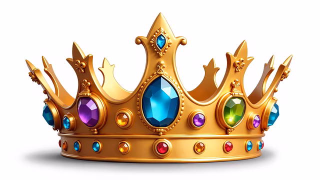 Golden Crown with Gemstones