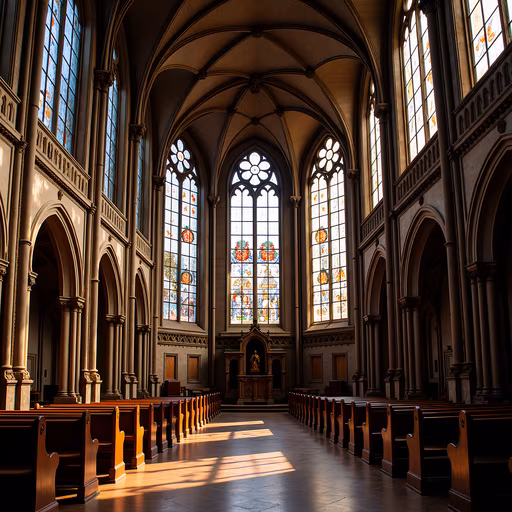 Interior Gothic Cathedral