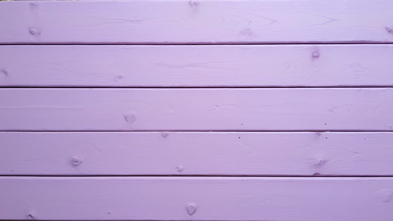 Soft lavender wooden planks create a serene architectural backdrop.