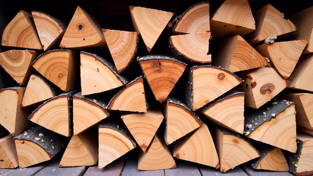 Stacked Wood Slices