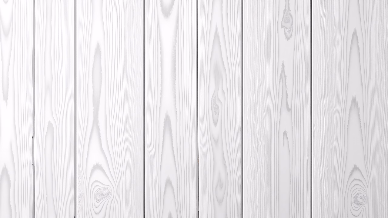 Close-up of white wooden planks with natural grain patterns, minimalist design.