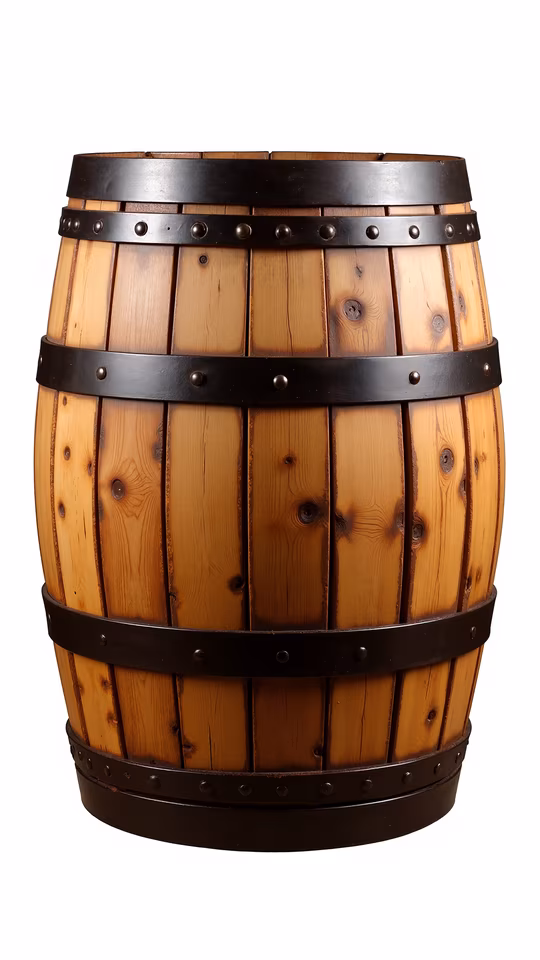 Wooden Barrel Illustration