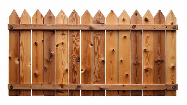 Wooden Fence Illustration