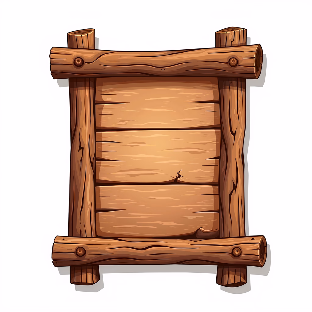 Rustic wooden frame with natural wood grain texture, evoking nostalgia and simplicity.