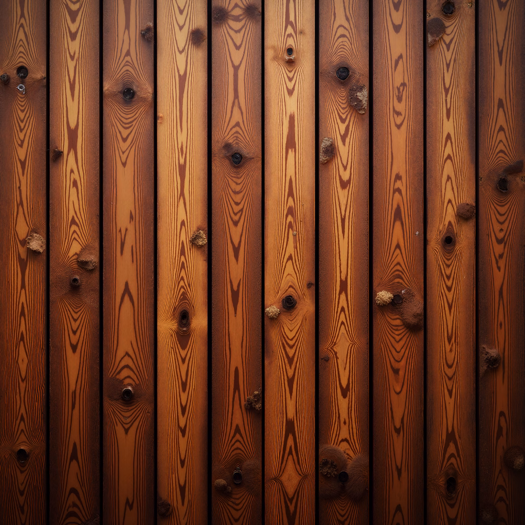 Close-up of wooden planks with warm tones and rustic charm.