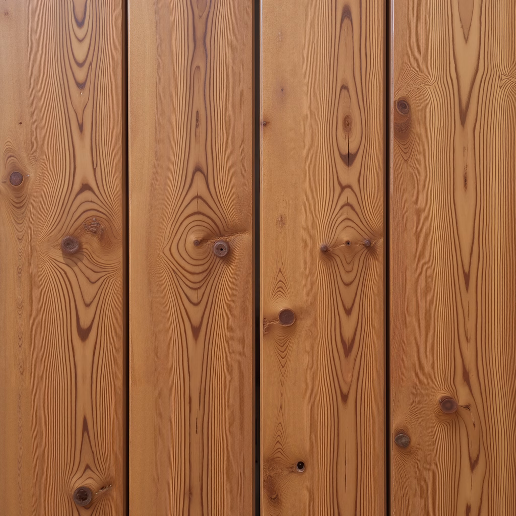 Close-up of wooden planks with detailed grain patterns and warm tones.
