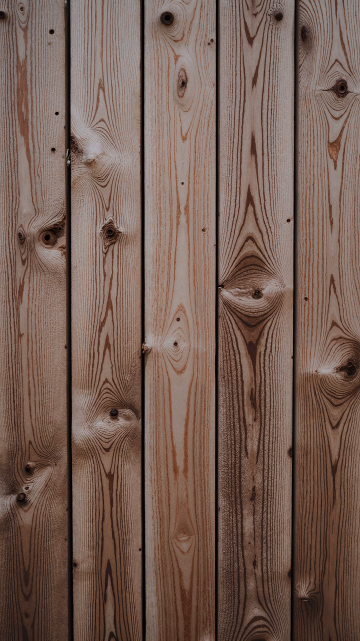 Close-up of wooden planks with natural grain patterns and warm tones.