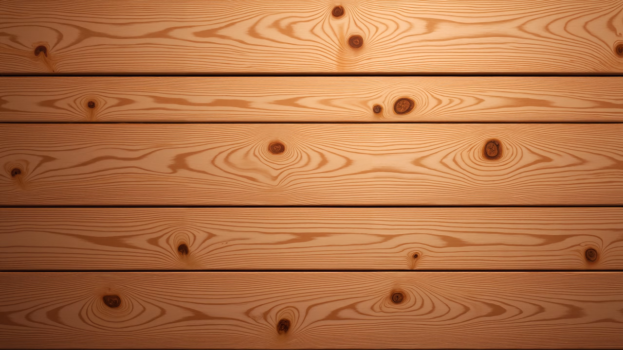 Warm-toned wooden planks with natural grain patterns and knots, creating a rustic charm.