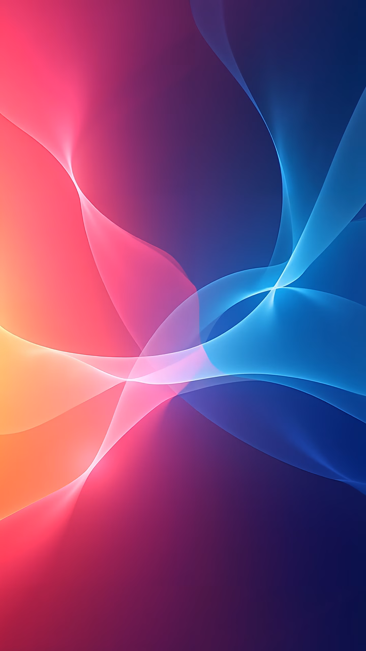 Vibrant abstract waves in a serene and dynamic gradient.