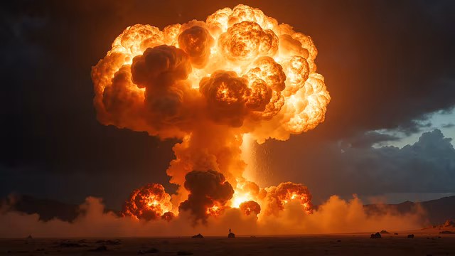 Atomic Explosion Illustration
