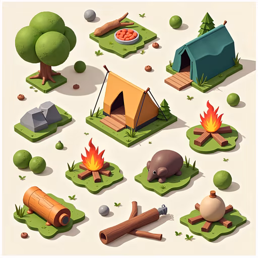 Campsite Illustration
