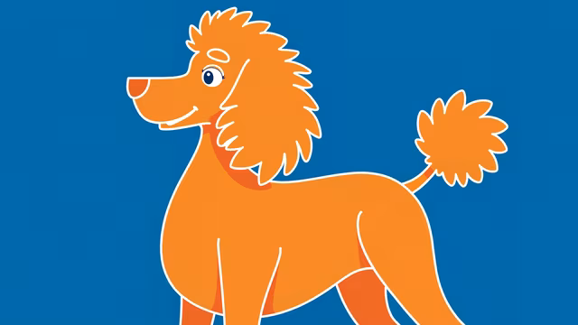 Cartoon Poodle